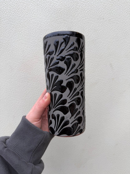 Mexican Clay Cup Black - Vaso Negro Barro