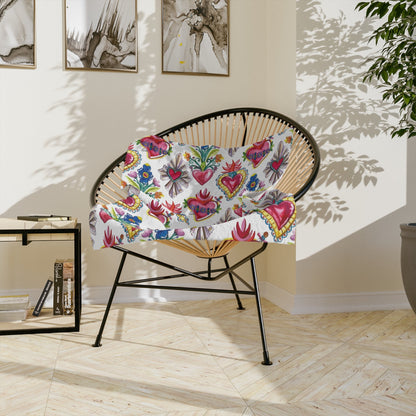 Mexican Sacred Heart Soft Printed Blanket - Sagrado Corazón Cobija