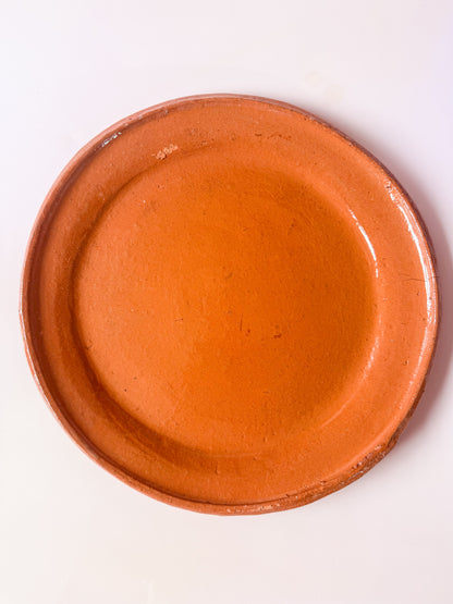 Mexican Clay Dinner Plates Set Round Mexican Plates