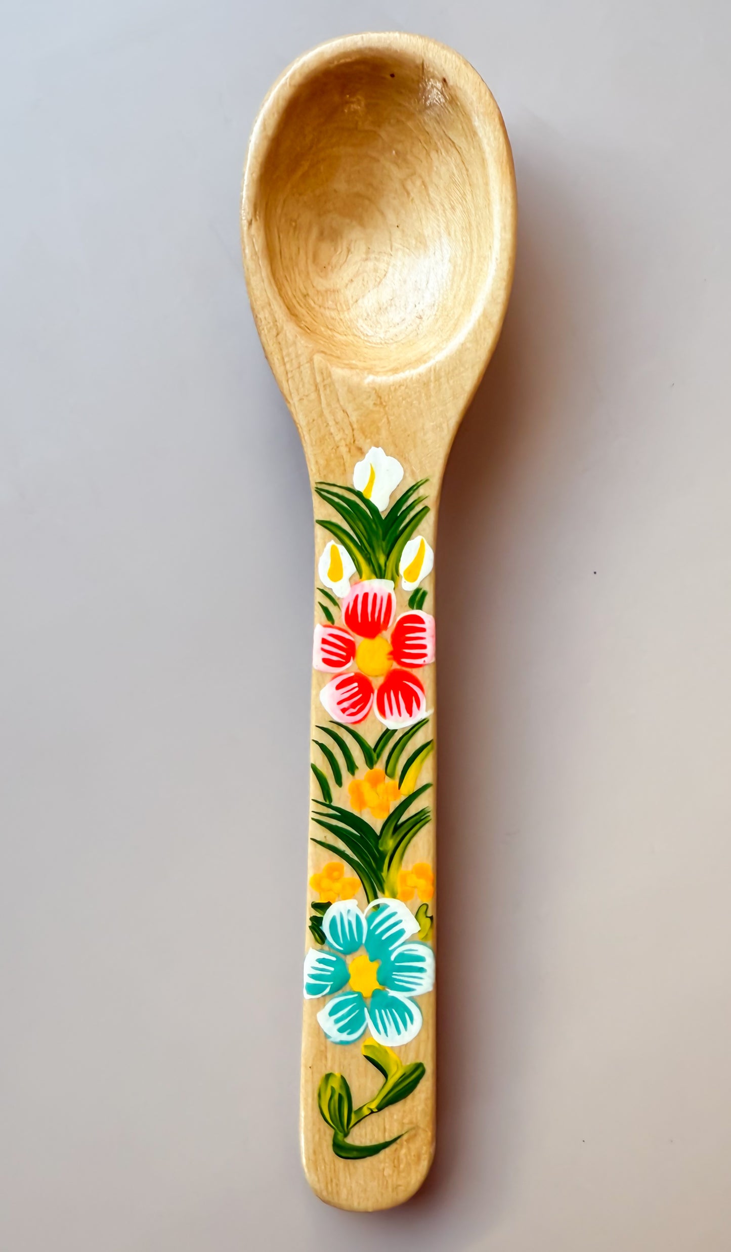Mexican Spoons Colored Wooden Spoons Cucharas de Madera