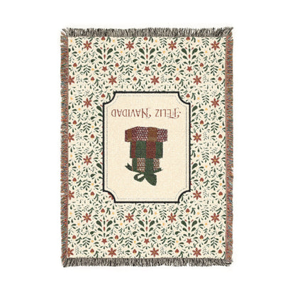 Christmas Blanket Talavera Blanket - Feliz Navidad Cobija Talavera