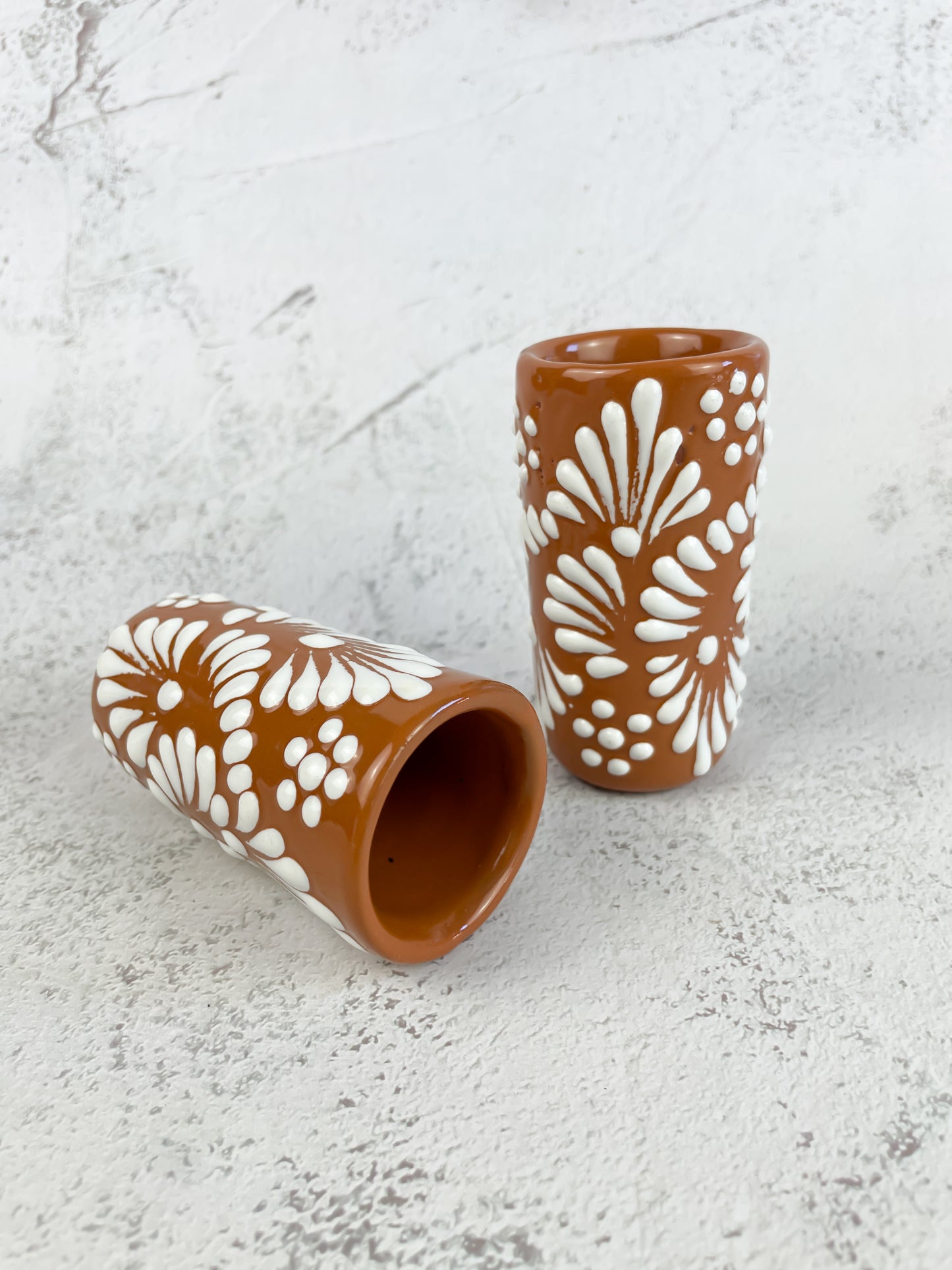 Talavera Tequila Shot Glass 2Pc, Mexican Tequila Shot Glasses, Mexican Talavera, Talavera Shot Glasses