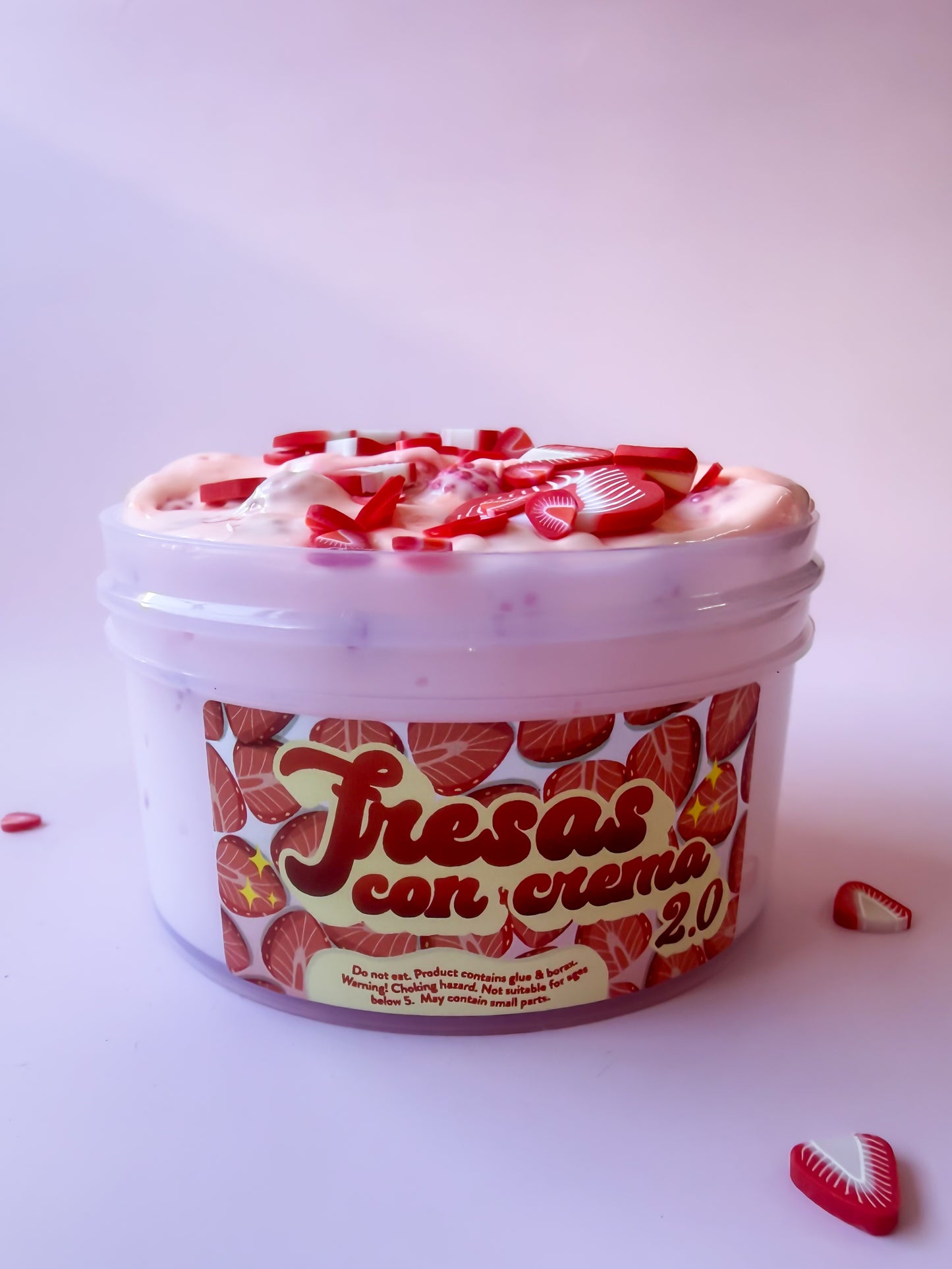 Fresas Con Crema Inspired Slime - Fresas con Crema Slime