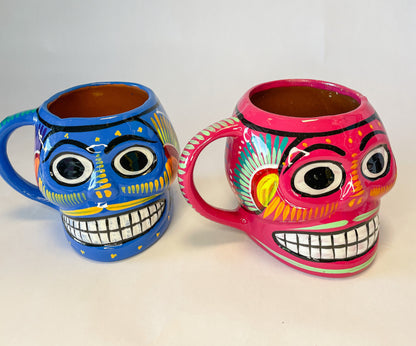 Mexican 3D Skull Mug Dia de Muertos Mug Taza de Calavera