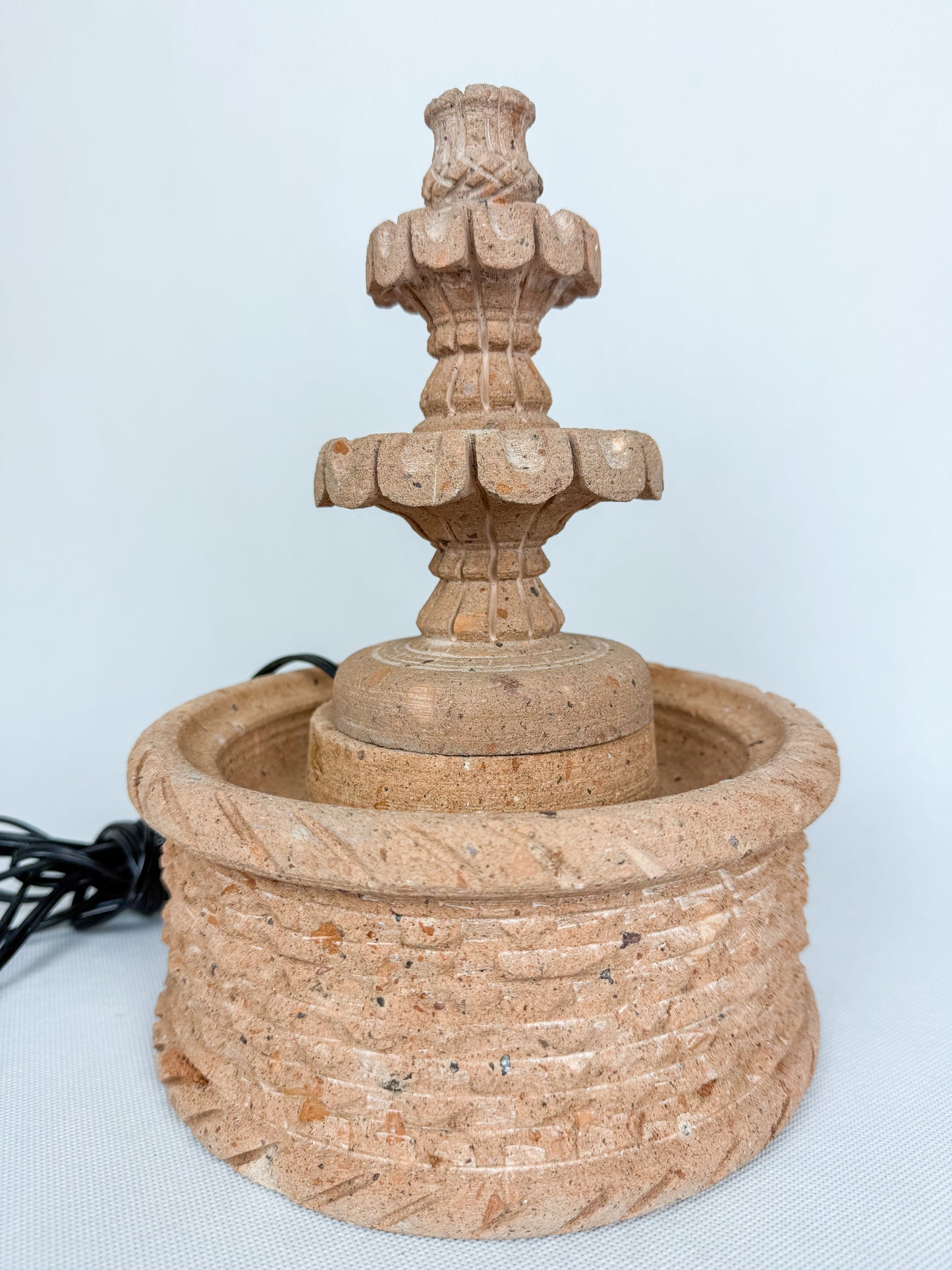 Sandstone 3 Tier Fountain Mini 8" - Fuente Mini Cantera