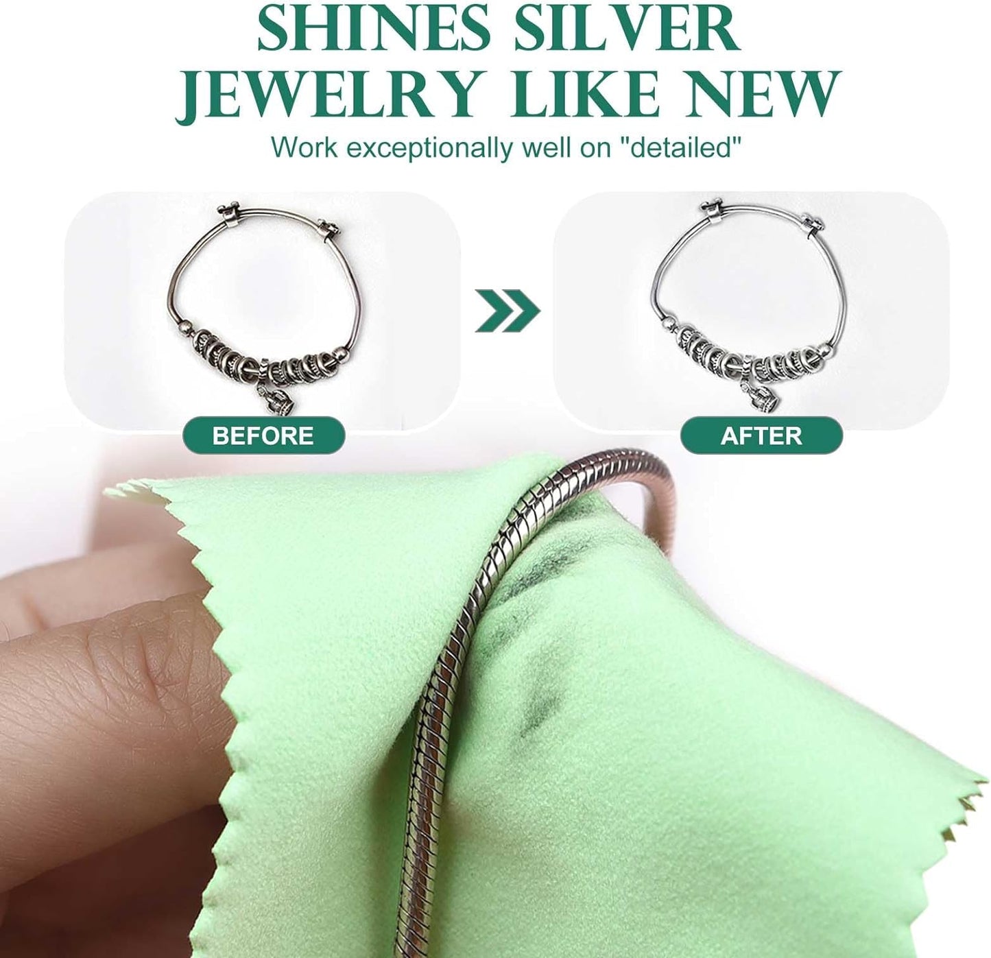 Jewelry Polishing Cloth Sterling Silver Cleaner - Limpiador de Joyeria