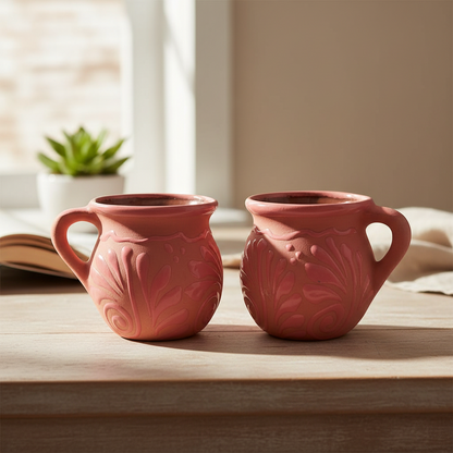 Wholesale Pink Talavera Mug | Authentic Handmade Mexican Clay Jarrito