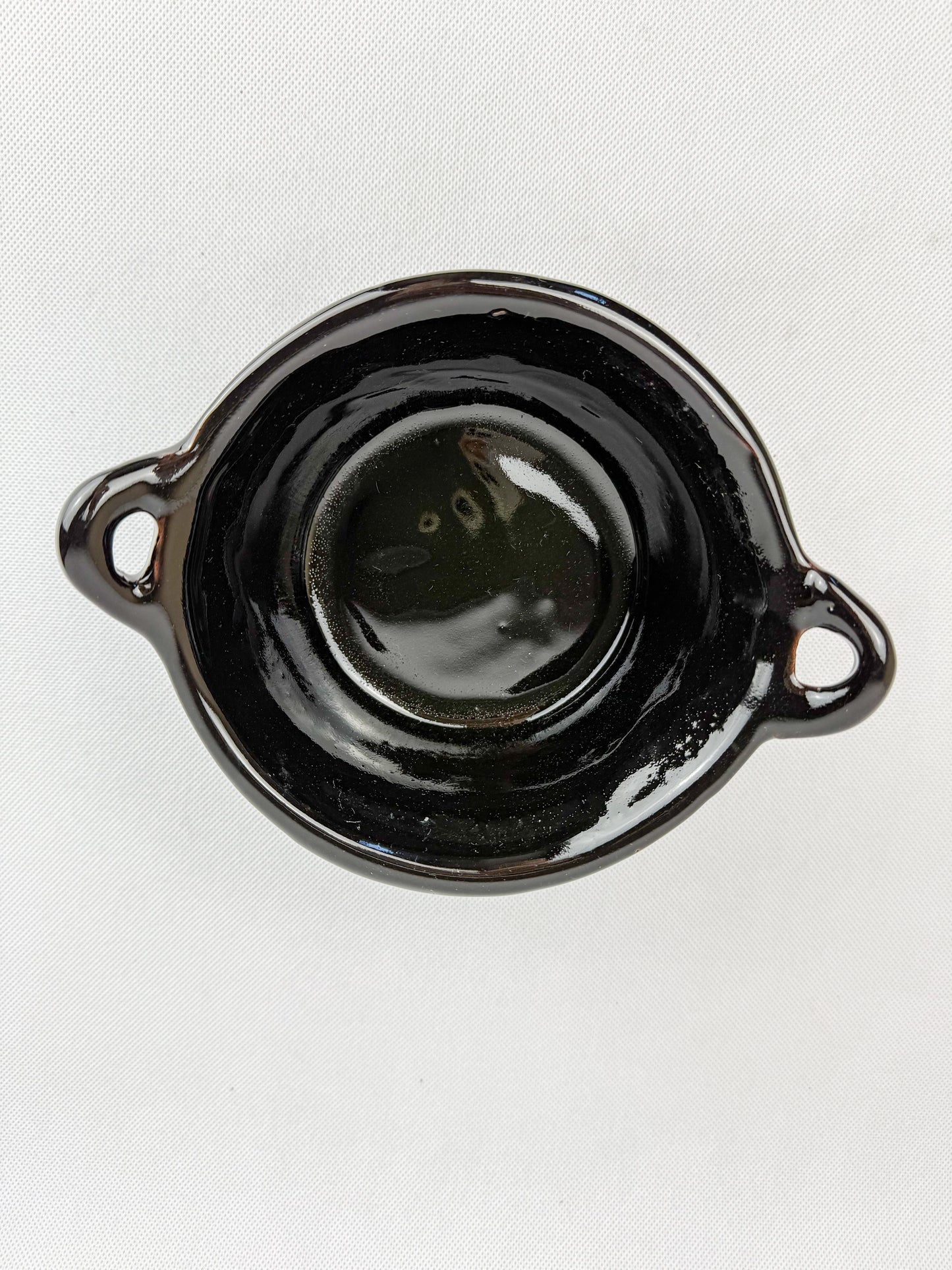 Black Talavera Style Bowls Mexican Clay Bowls Cazuelitas Talavera Negra