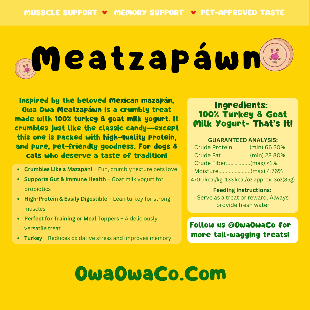 Meatzapawn Cajita Treats for Dogs And Cats - Mazapan Para Perros y gatos