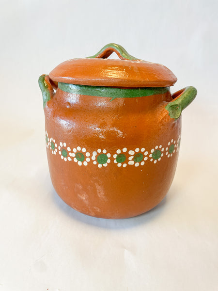 Michoacan Mexican Clay Bowl with Lid Marranito Salsera Mexican Marrani –  Ibarra Imports