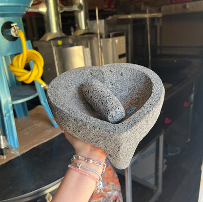 Original Heart Molcajete 100% Volcanic - Molcajete Corazon