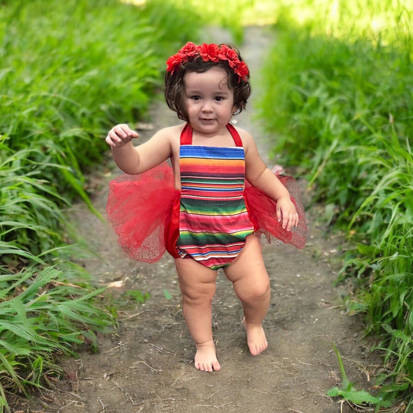 Serape Tutu Romper for Girls - Falda Tutu Bebe