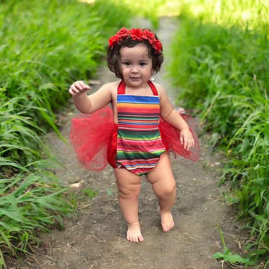 Serape Tutu Romper for Girls - Falda Tutu Bebe