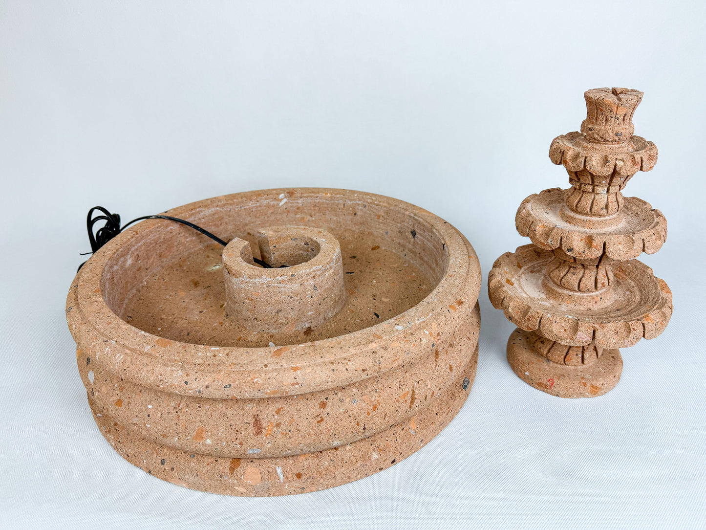 Sandstone 3 Tier Fountain 16"  - Fuente Cantera 16"