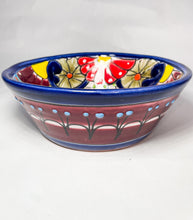 Load image into Gallery viewer, Mexican Dinner Plates 12 Inch Mexican Talavera Soup Bowls Colorful Hand Painted
