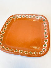 Load image into Gallery viewer, Michaocan Mexican Clay Individual Plate Square 10 Inch Plato Lead Free
