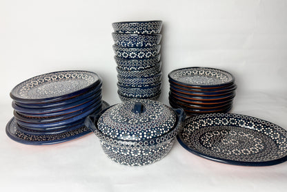 Capulineado Clay Pottery Dinnerware Set - Vajilla de Barro Capula