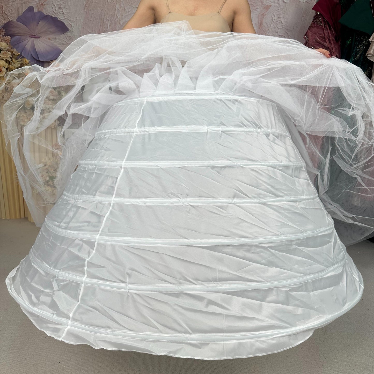 (Live 1)Crinoline Petticoat 7-Line Hoop