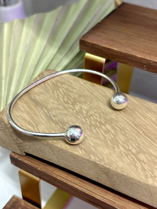925 Sterling Silver Cuff Bracelet - Pulsera de plata Minimalista