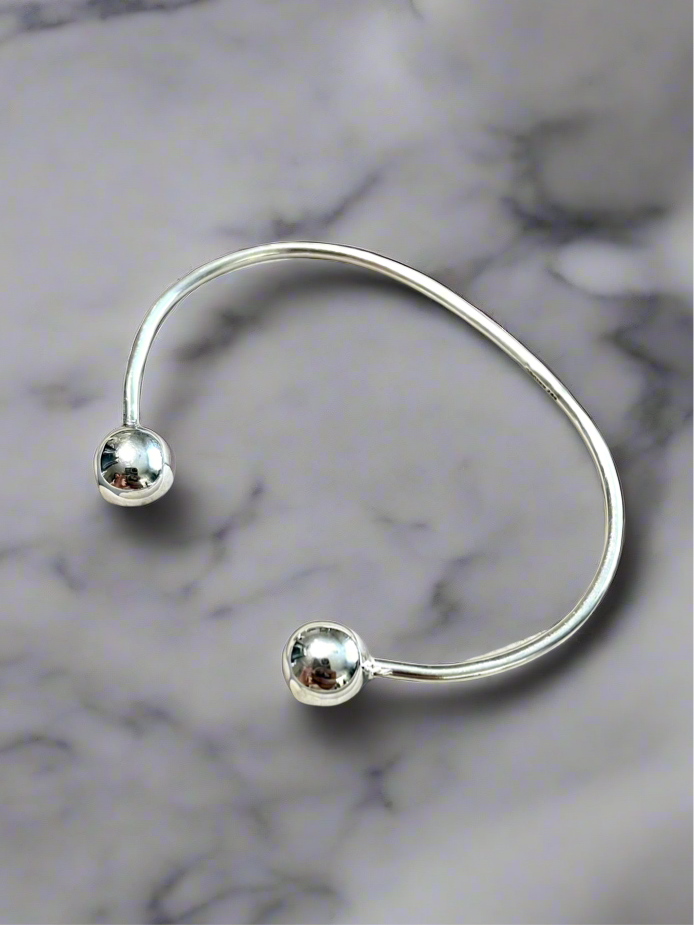 925 Sterling Silver Cuff Bracelet - Pulsera de plata Minimalista