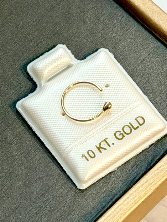 10K Solid Gold Nose Ring 10mm – Anillo Nariz
