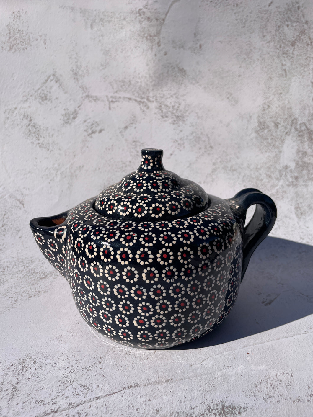 Michoacan Mexican Tea Pot Tetera de Barro Capula Pottery Artesanias de Barro Mexican Coffee Pot