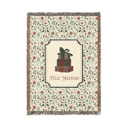 Christmas Blanket Talavera Blanket - Feliz Navidad Cobija Talavera