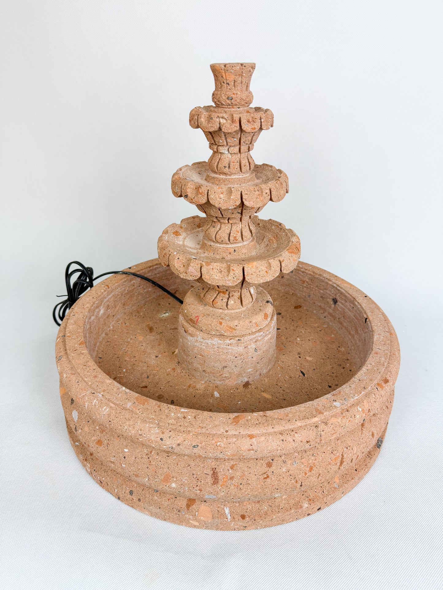 Sandstone 3 Tier Fountain 16"  - Fuente Cantera 16"