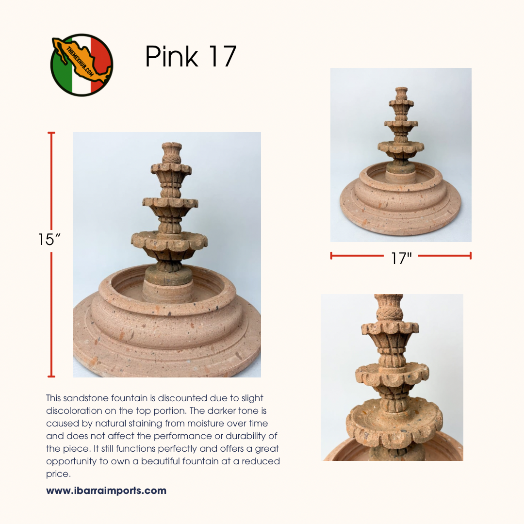 Sandstone Water Fountain Tier Outdoor DISCOUNTED