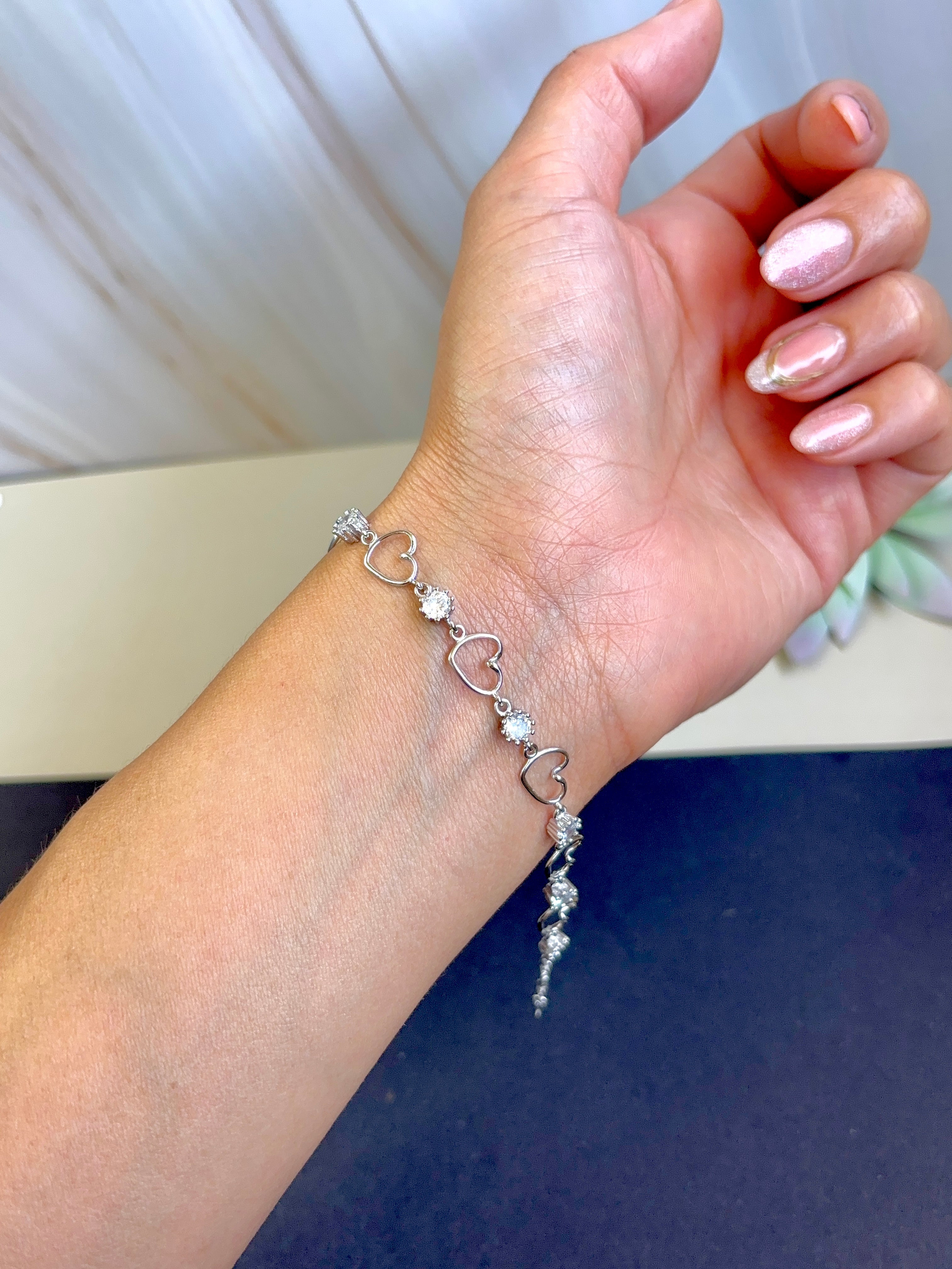SILVER925 HEART BRACELET/シルバー/ブレスレット Silver 925 Hearts Bracelet - Pulcera Plata Corazones – TheMexHub