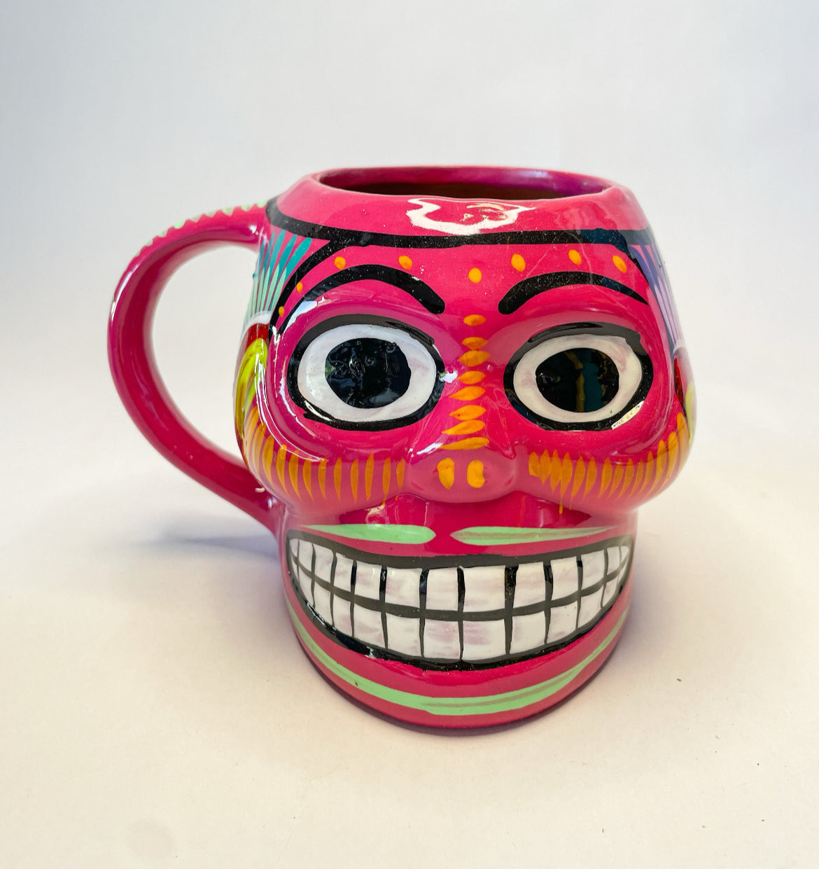 Mexican 3D Skull Mug Dia de Muertos Mug Taza de Calavera