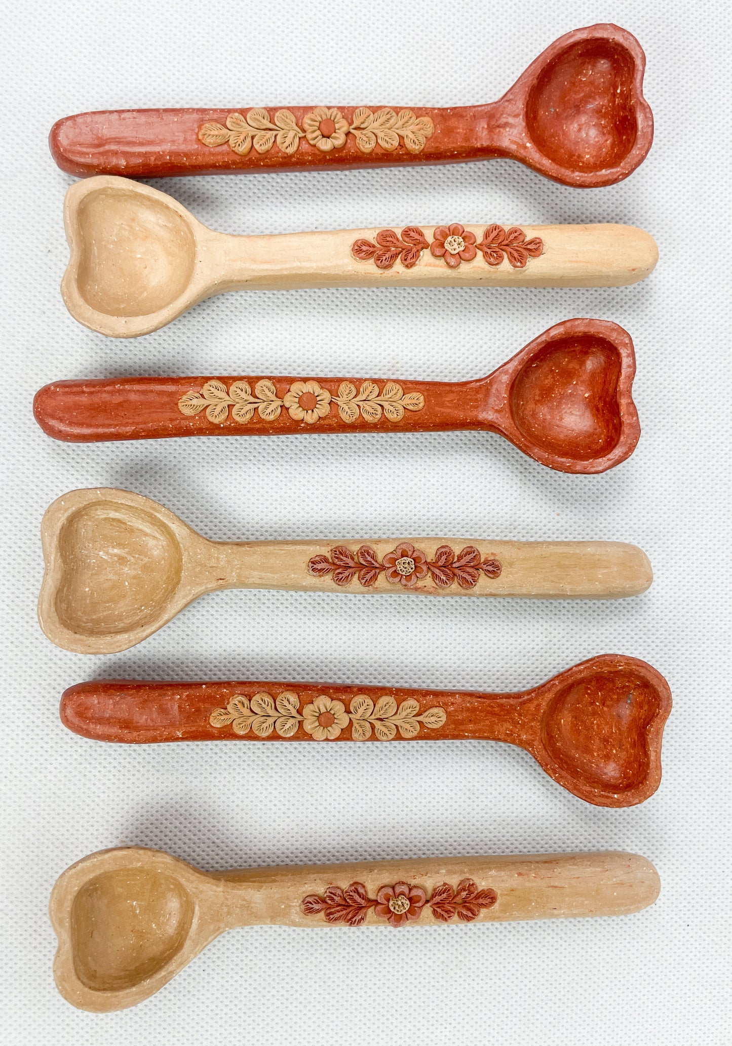 Velasco Oaxaca Pottery Spoon Clay Spoon Mexican Clay Filigree Filigrana Oaxacan Pottery Atzompa Pottery