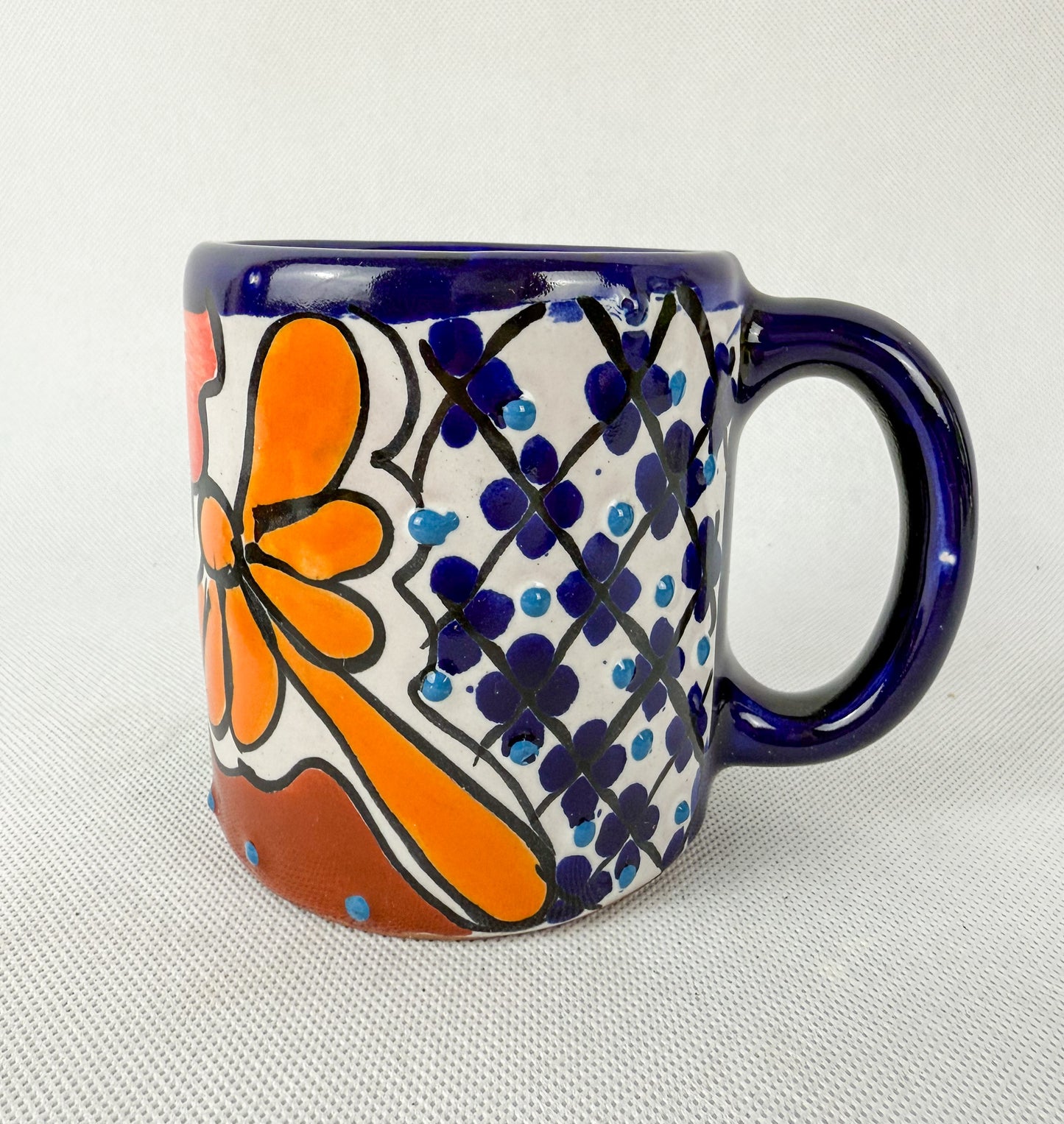 Talavera Coffee Mug Multicolor Taza Con Plato Talavera