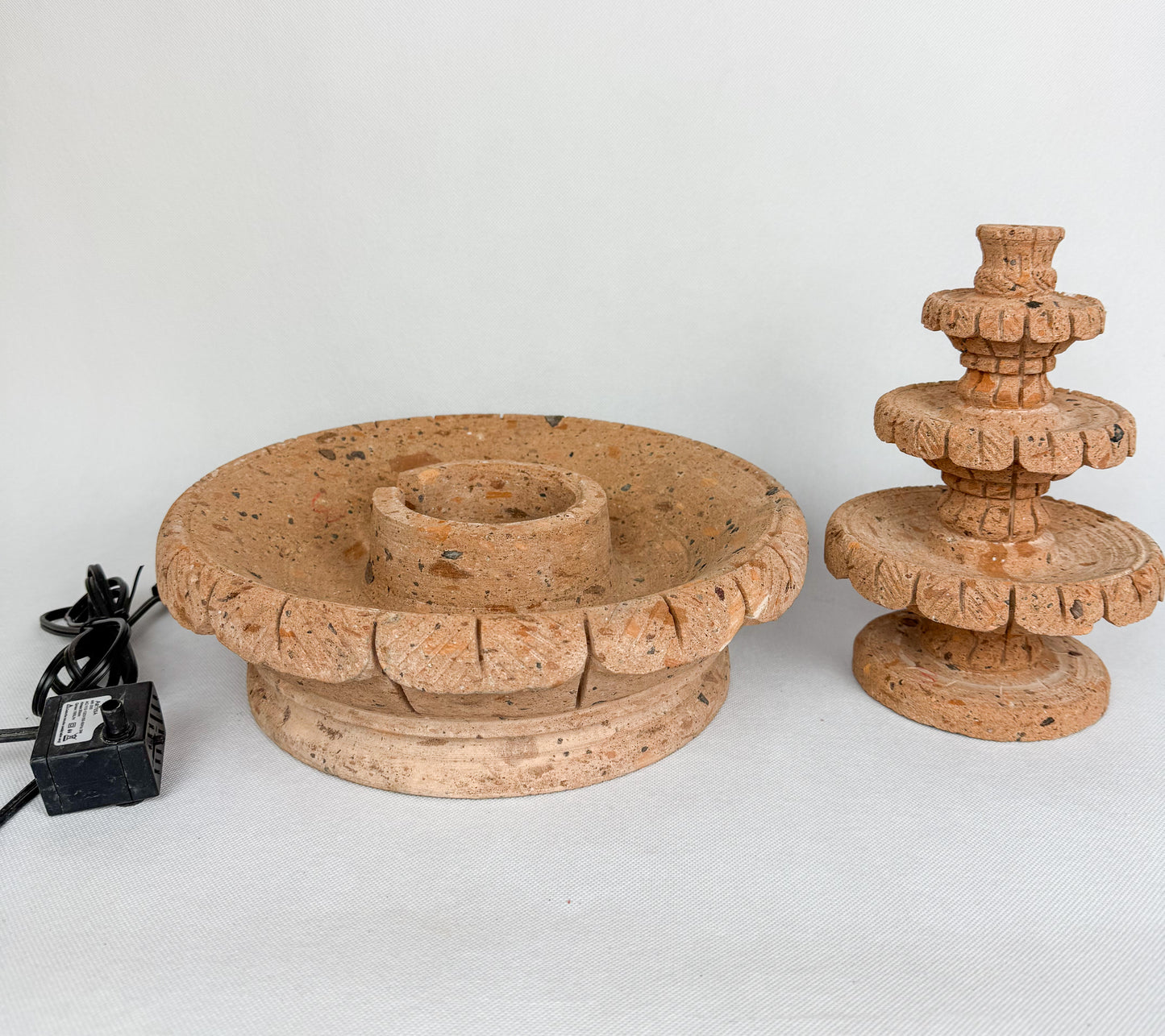 Sandstone 3 Tier Fountain 12"  - Fuente Cantera 12"
