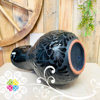 Black/Black Espiga Large Pato Clay Pitcher - Jarro de Barro