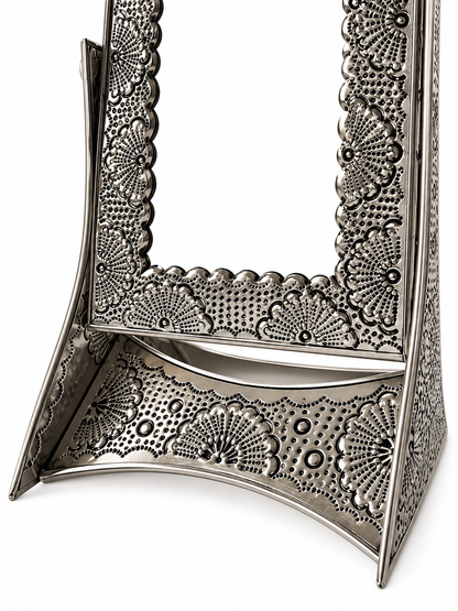 Mexican Punched Tin Mirror 16 Inch Vanity Mirror - Espejo Tocador