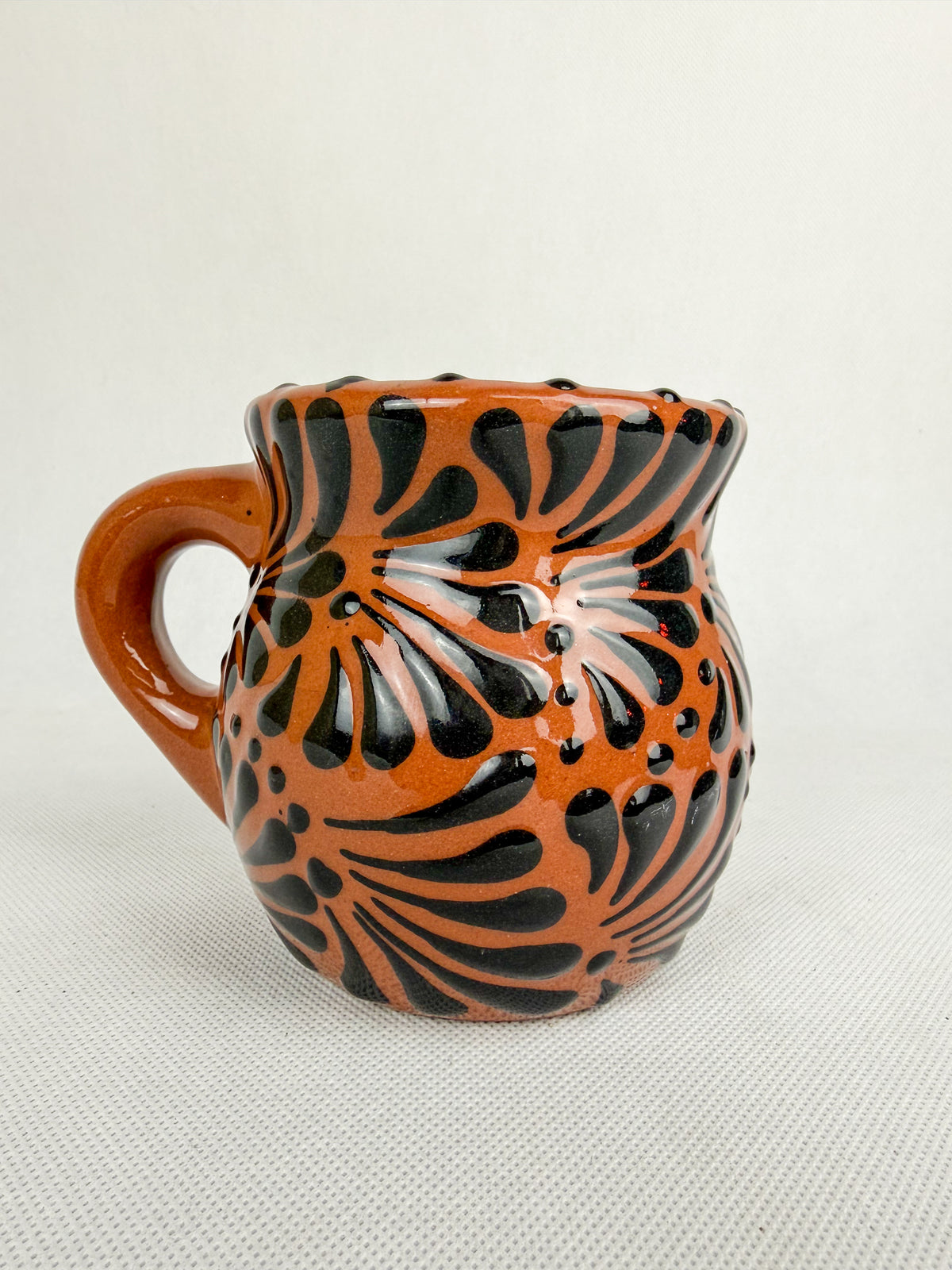 Mexican Clay Mugs Black Engobe - Tazas De Barro Jarrito