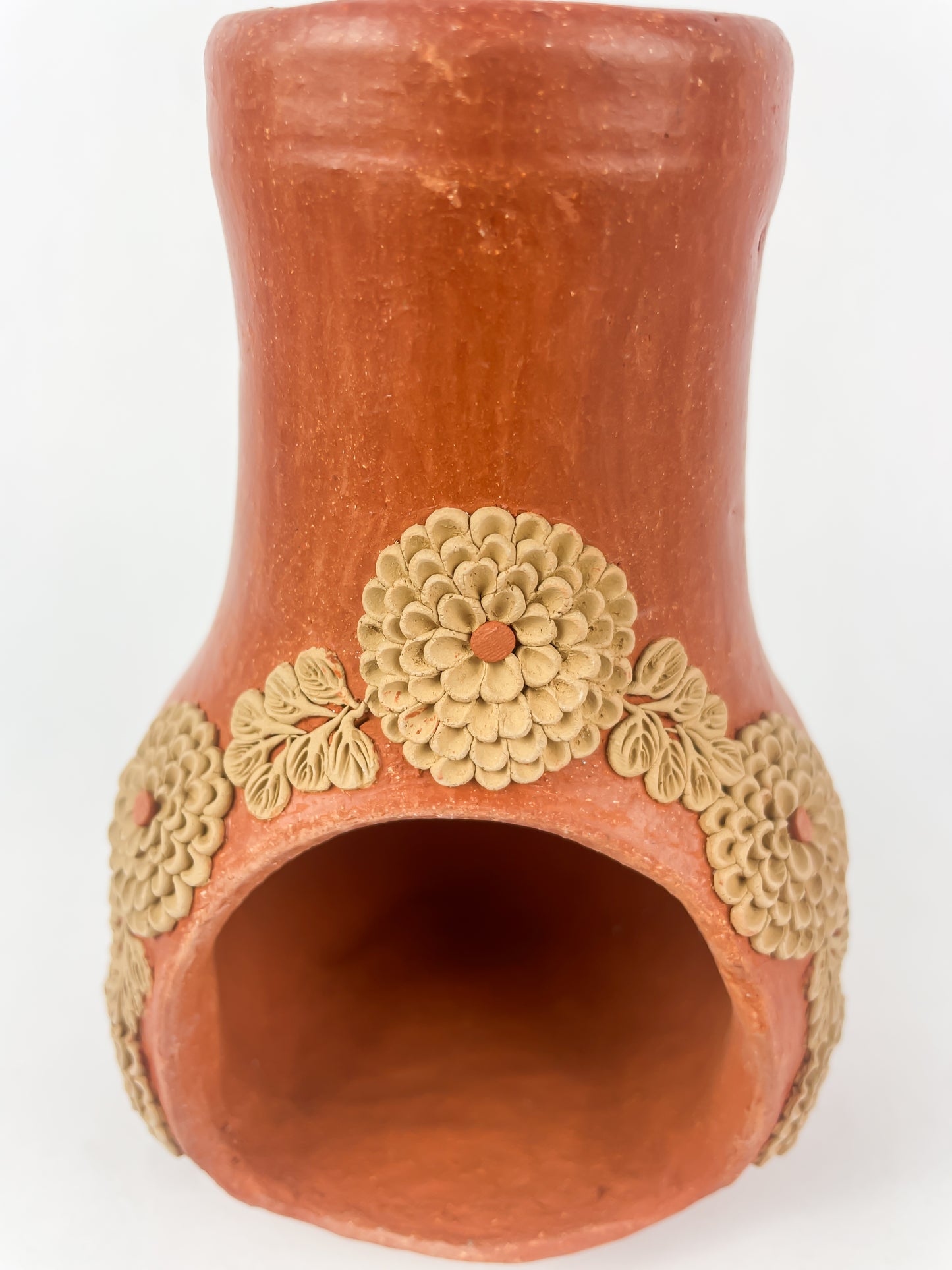 Velasco Oaxaca Pottery Mini Chimenea Clay Filigree Filigrana Oaxacan Pottery Atzompa Pottery