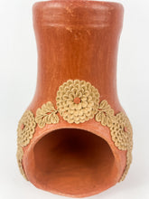 Load image into Gallery viewer, Velasco Oaxaca Pottery Mini Chimenea Clay Filigree Filigrana Oaxacan Pottery Atzompa Pottery
