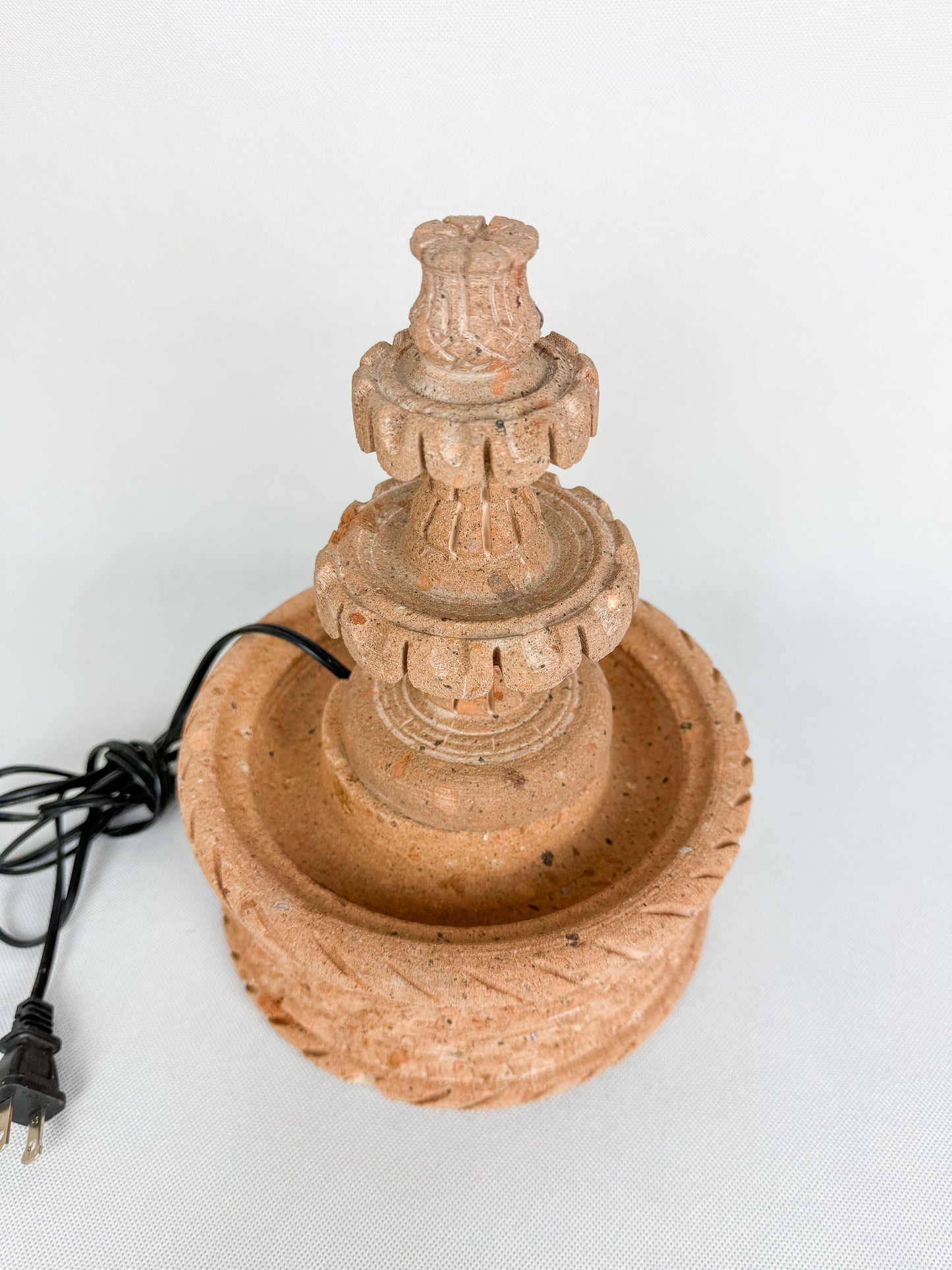 Sandstone 3 Tier Fountain Mini 8" - Fuente Mini Cantera