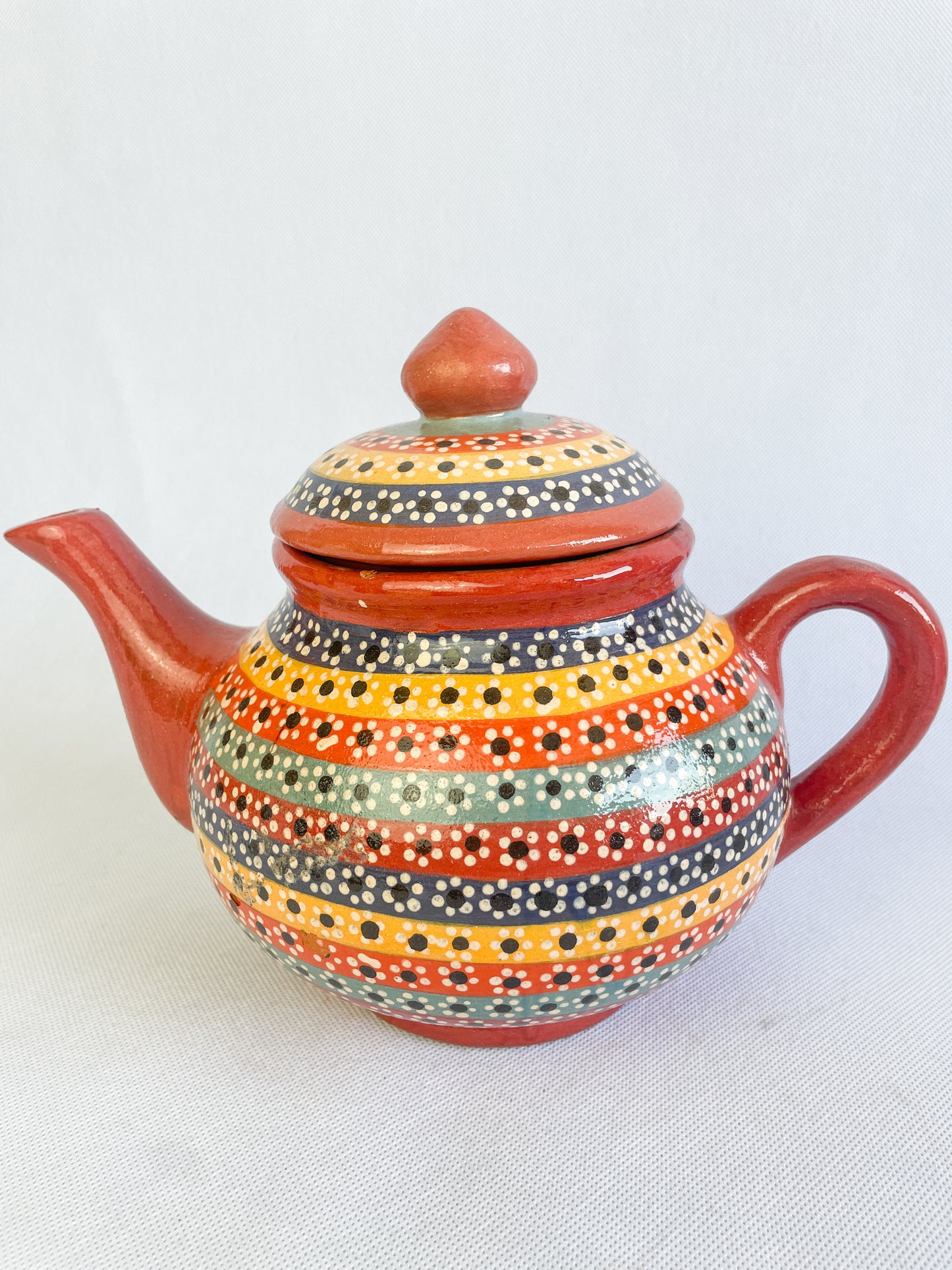 Michoacan Mexican Tea Pot Set Mexican Tea Set Mexican Pot Clay Tea Pot Juego de Te Capula