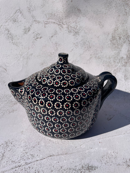 Michoacan Mexican Tea Pot Tetera de Barro Capula Pottery Artesanias de Barro Mexican Coffee Pot