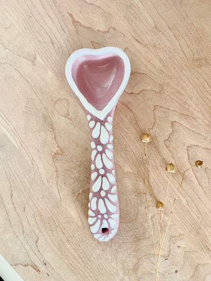 Talavera Heart Spoon - Cuchara Corazon Talavera