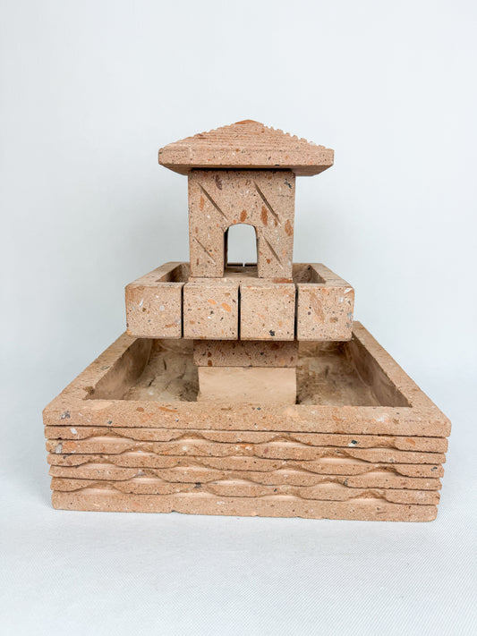 Sandstone Tier Fountain Casita  13"- Fuente Cantera Casita