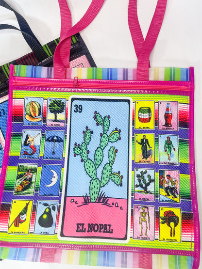 Loteria Mercado Bolsa de Mandado Large 16 in Bag Reusable