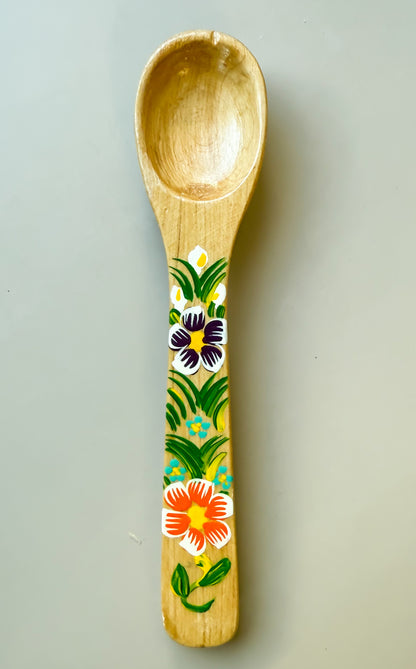 Mexican Spoons Colored Wooden Spoons Cucharas de Madera