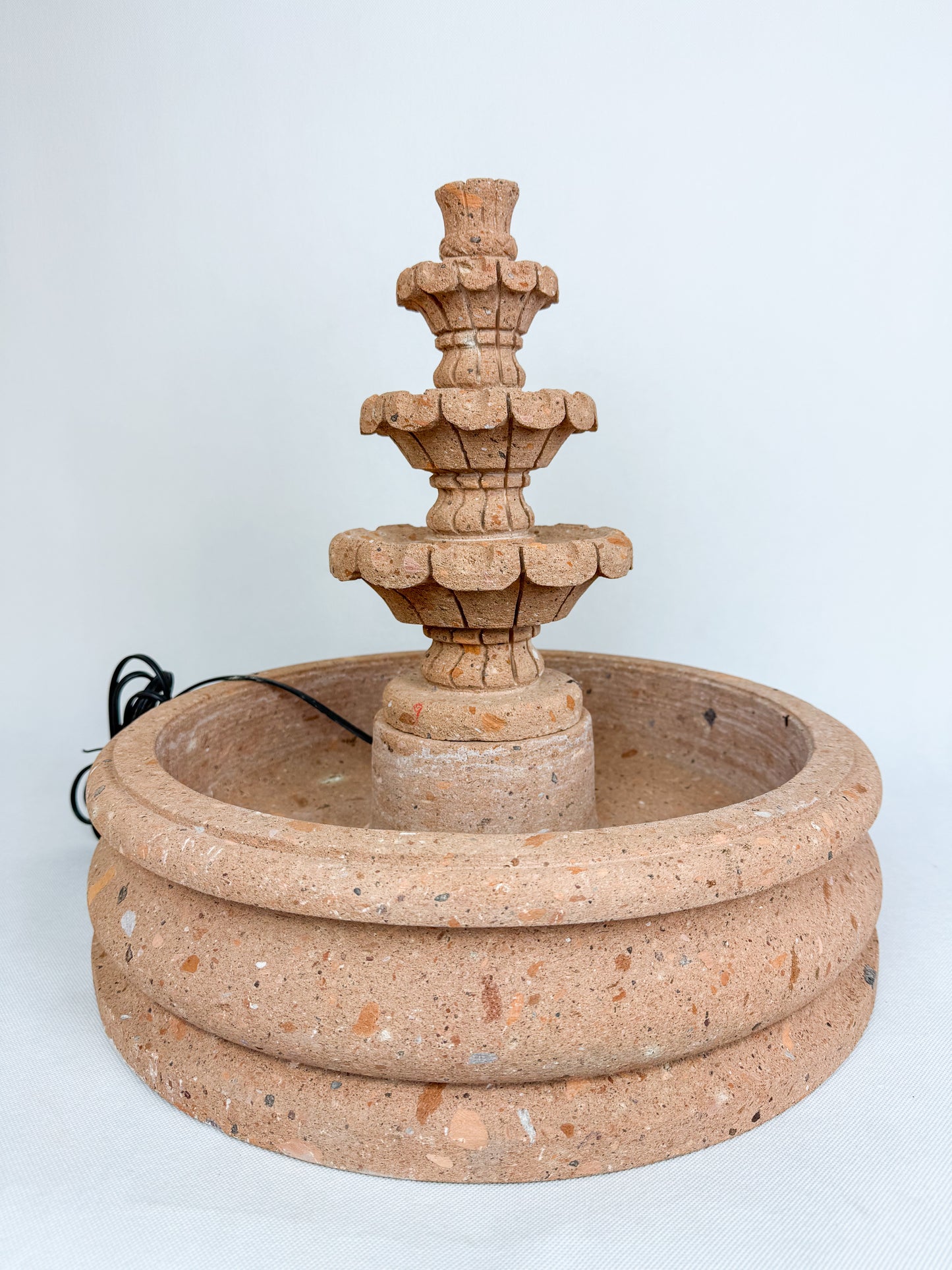 Sandstone 3 Tier Fountain 16"  - Fuente Cantera 16"