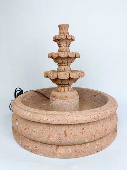 Sandstone 3 Tier Fountain 16"  - Fuente Cantera 16"