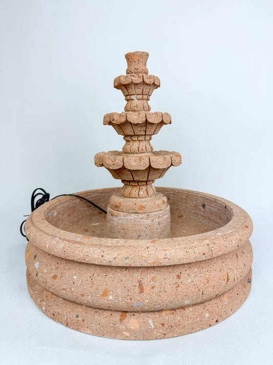 Sandstone 3 Tier Fountain 16"  - Fuente Cantera 16"