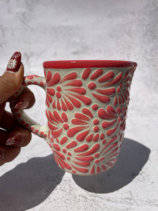 Talavera Heart shaped Mug - Taza Corazon Talavera